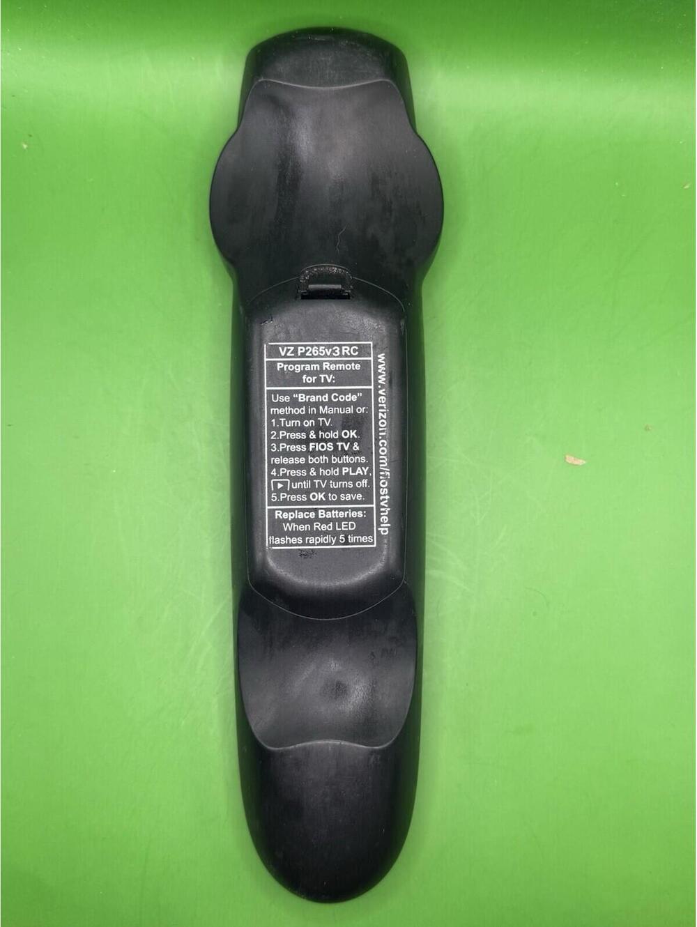 Genuine Verizon FiOS TV Remote Control Replacement VZ P265v3 RC - Picture 2 of 2